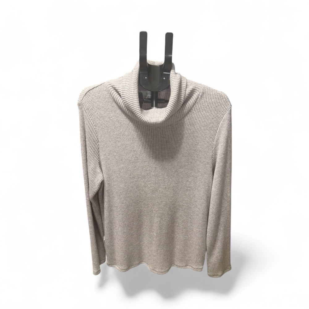 Croft & Barrow Beige Cowl Neck Sweater